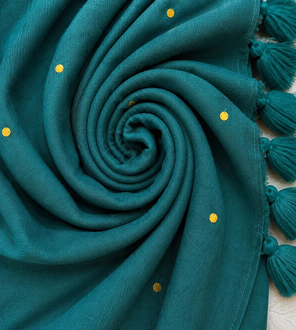 Neel Tara Mulmul Saree