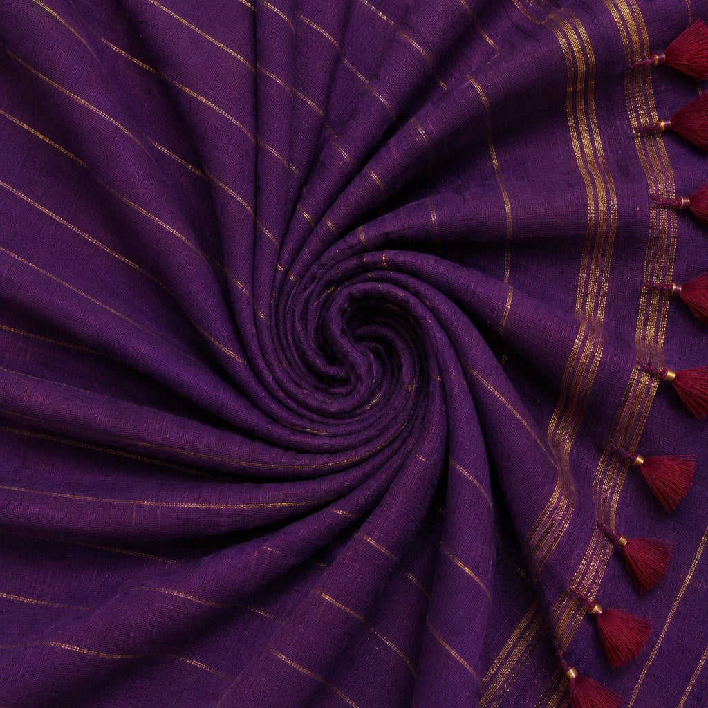 Jaamun ( mulmul with zari lines)