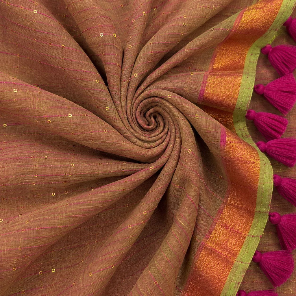 Gulnaar Glow Mulmul Saree