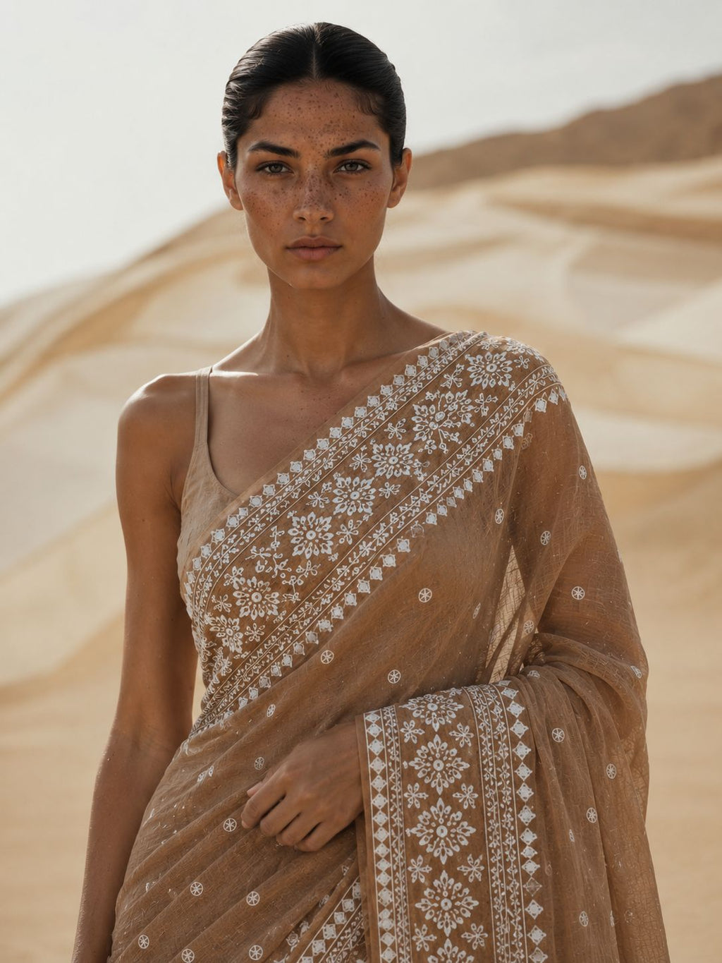 Noor-e-Mocha (mulmul heavy embroidery)