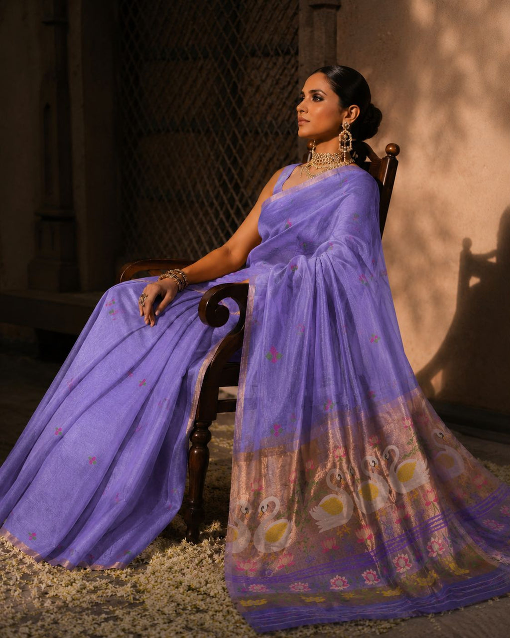 Rajhans Jamdani (Matka Muslin)