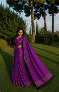 Jamuni Zari Checks Mulmul Saree