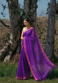 Violet Devi Mulmul Saree